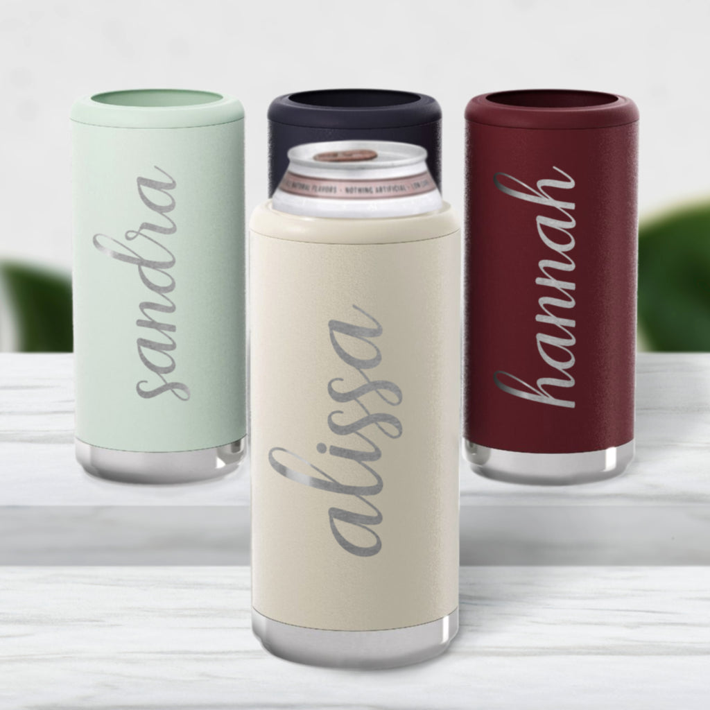 Skinny Can Cooler Glitter Ombre