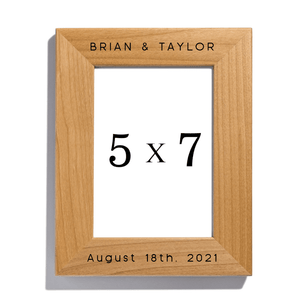 5x7 Wooden Picture Frame - Red Alder