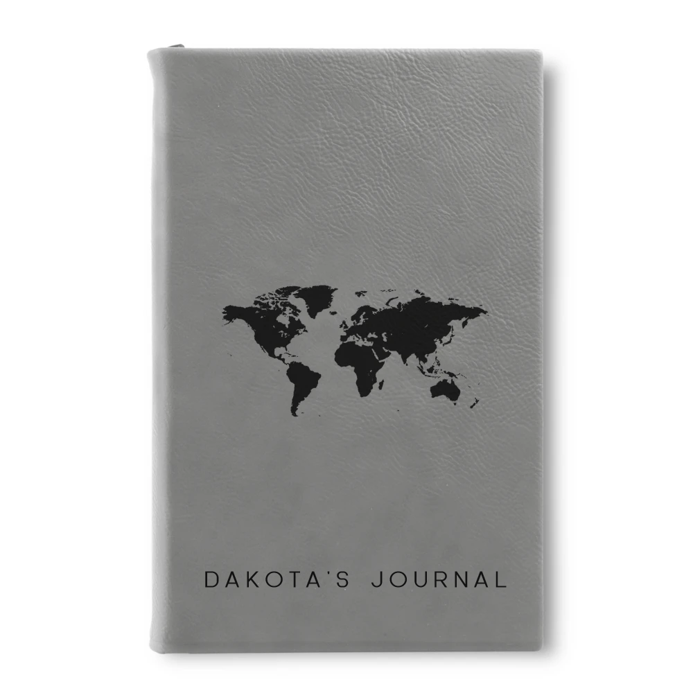 Leatherette Journal - Gray