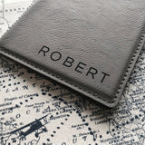 Leatherette Passport Cover - Pink
