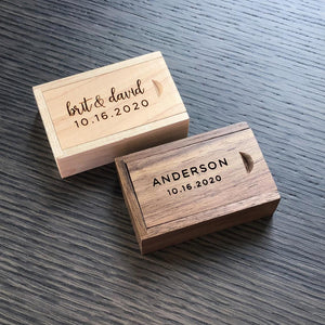 Square Wooden USB Flash Drive - Maple