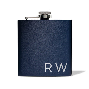 Navy Painted Flask