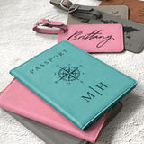 Teal Leatherette Passport Cover