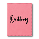Leatherette Passport Cover - Pink