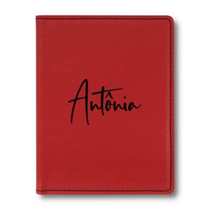 Red Leatherette Passport Cover