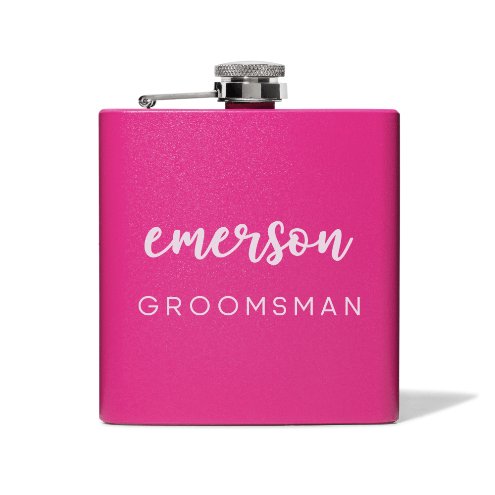 Pink Painted Flask