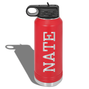 Red 32oz Water Bottle