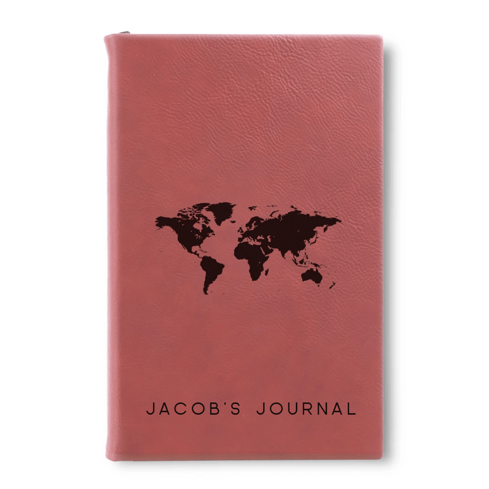 Leatherette Journal - Rose