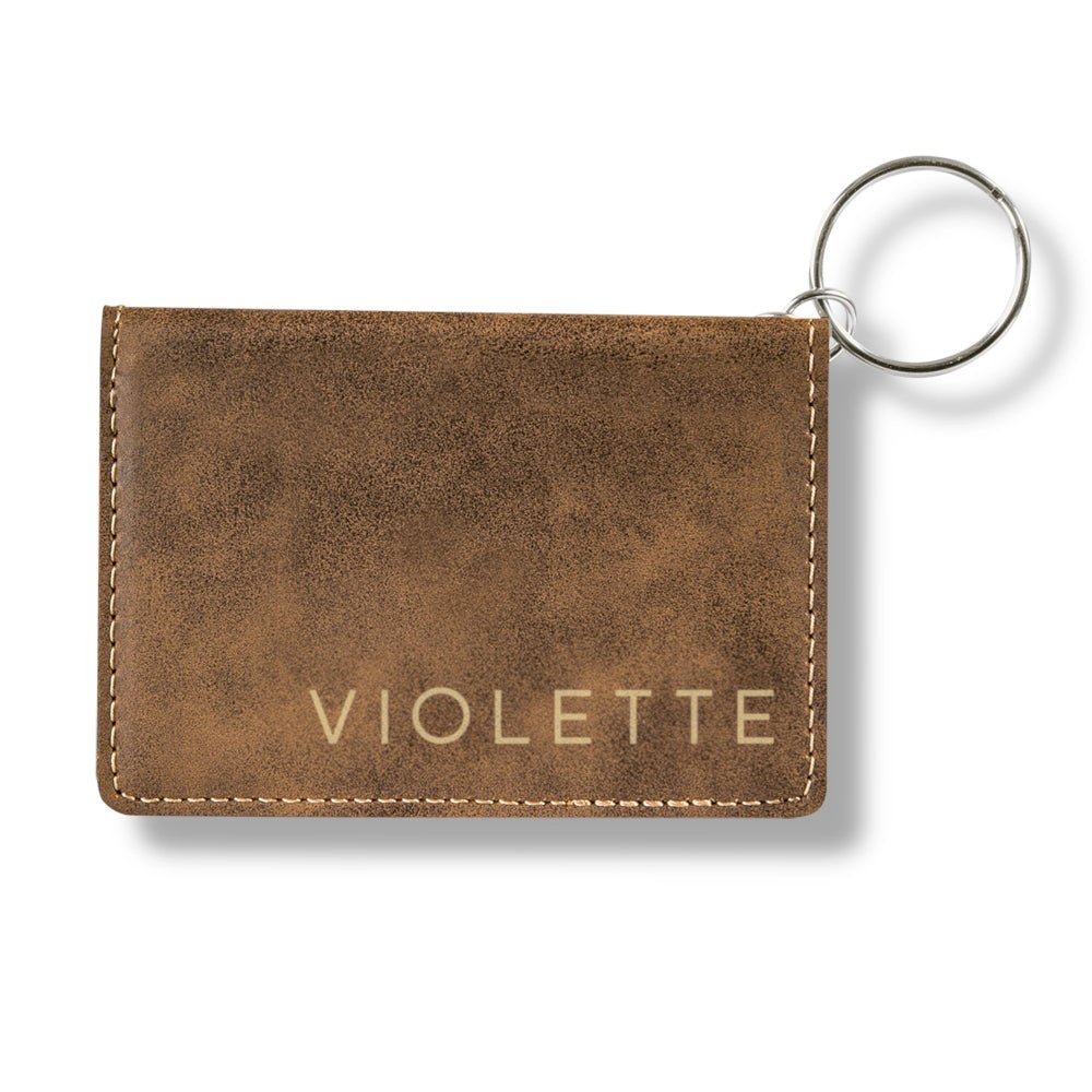 Leatherette Keychain Wallet